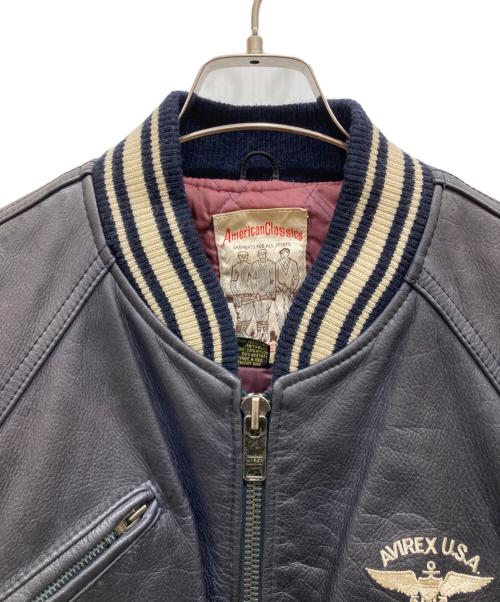 AVIREX（アヴィレックス）AVIREX (アヴィレックス) バーシティジャケット ブラック サイズ:不明の古着・服飾アイテム