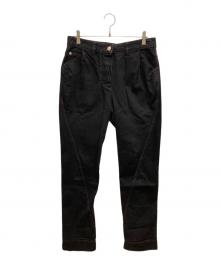 Vivienne Westwood RED LABEL（ヴィヴィアンウエストウッドレッドレーベル）の古着「オーブ刺繍デニムパンツ」｜ブラック