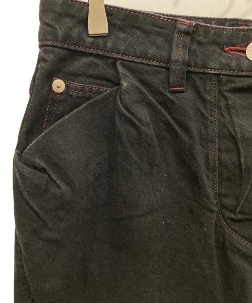 Vivienne Westwood RED LABEL（ヴィヴィアンウエストウッドレッドレーベル）Vivienne Westwood RED LABEL (ヴィヴィアンウエストウッドレッドレーベル) オーブ刺繍デニムパンツ ブラック サイズ:SIZE 3の古着・服飾アイテム