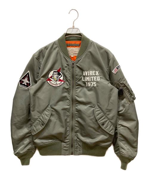 AVIREX（アヴィレックス）AVIREX (アヴィレックス) LIGHT MA-1 TOPHATTRS カーキ サイズ:SIZE XLの古着・服飾アイテム