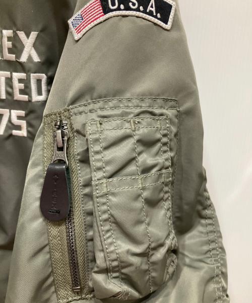 AVIREX（アヴィレックス）AVIREX (アヴィレックス) LIGHT MA-1 TOPHATTRS カーキ サイズ:SIZE XLの古着・服飾アイテム