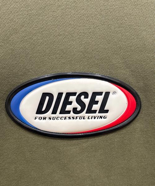 DIESEL（ディーゼル）DIESEL (ディーゼル) クルーネックスウェット カーキ サイズ:Lの古着・服飾アイテム