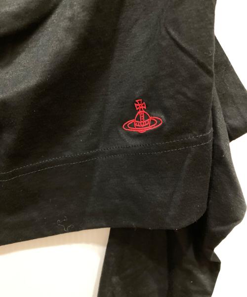 Vivienne Westwood RED LABEL（ヴィヴィアンウエストウッドレッドレーベル）Vivienne Westwood RED LABEL (ヴィヴィアンウエストウッドレッドレーベル) コットンリヨセルスムーススラッシュトップ ブラック サイズ:SIZE 00の古着・服飾アイテム
