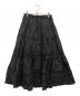 PINK HOUSE（ピンクハウス）の古着「フロントボタンフリルスカート」｜ブラック
