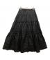 PINK HOUSE (ピンクハウス) フロントボタンフリルスカート ブラック サイズ:不明：20000円