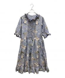 PINK HOUSE（ピンクハウス）の古着「スワンレイクミディワンピース」｜ブルー