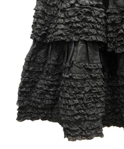 PINK HOUSE（ピンクハウス）PINK HOUSE (ピンクハウス) ローンフリルスカート ブラック サイズ:不明の古着・服飾アイテム