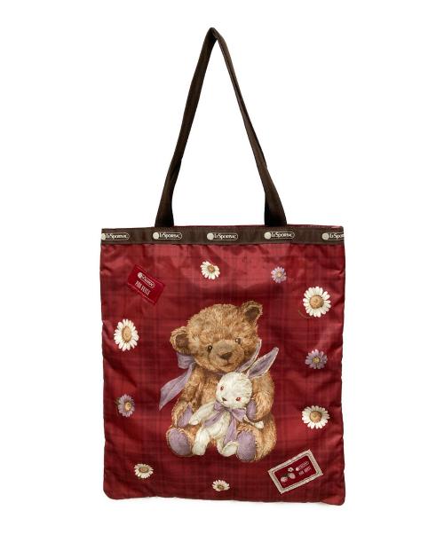 LeSportsac（レスポートサック）LeSportsac (レスポートサック) PINK HOUSE (ピンクハウス) コラボバッグ レッドの古着・服飾アイテム