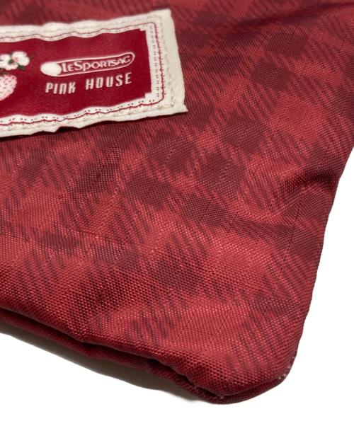 LeSportsac（レスポートサック）LeSportsac (レスポートサック) PINK HOUSE (ピンクハウス) コラボバッグ レッドの古着・服飾アイテム