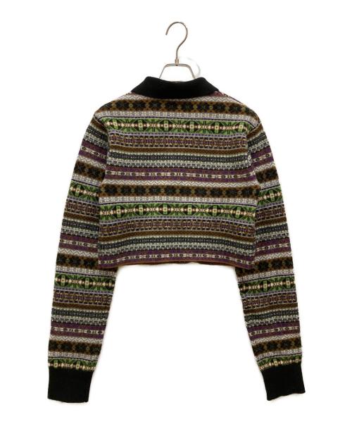 INSCRIRE（アンスクリア）INSCRIRE (アンスクリア) journal standard L'essage (ジャーナルスタンダード レサージュ) Fairisle Short Polo Sweater マルチカラー サイズ:不明の古着・服飾アイテム