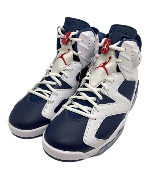NIKE（ナイキ）NIKE (ナイキ) Air Jordan 6 Retro ネイビー×ホワイト サイズ:26 未使用品の古着・服飾アイテム