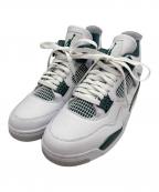 NIKEナイキ）の古着「Air Jordan 4 Retro」｜グリーン×ホワイト