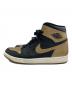 NIKE (ナイキ) ハイカットスニーカー　AIR JORDAN 1 RETRO HIGH OG ブラック×ゴールド サイズ:SIZE 27.5cm：9000円