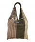 MARNI（マルニ）の古着「FLOWER CAFE HAMMOCK BAG」｜ブラウン×カーキ