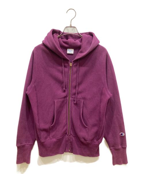 Champion（チャンピオン）Champion (チャンピオン) ジップパーカー パープル サイズ:Sの古着・服飾アイテム
