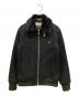 BURBERRY BLACK LABEL（バーバリーブラックレーベル）の古着「ラビットファーブルゾン」｜ブラック