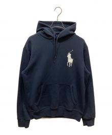 POLO RALPH LAUREN（ポロ・ラルフローレン）の古着「ビックポニープルオーバーパーカー」｜ネイビー