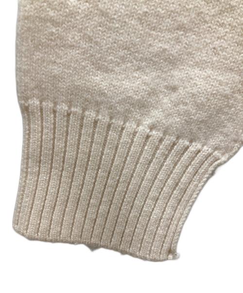 AMI Alexandre Mattiussi（アミアレクサンドルマテュッシ）AMI Alexandre Mattiussi (アミアレクサンドルマテュッシ) メリノウールフェルトニット セーター ホワイト サイズ:SIZE Lの古着・服飾アイテム