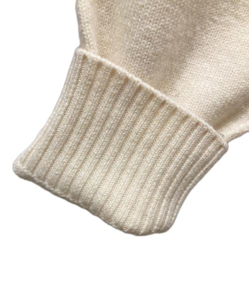 AMI Alexandre Mattiussi（アミアレクサンドルマテュッシ）AMI Alexandre Mattiussi (アミアレクサンドルマテュッシ) メリノウールフェルトニット セーター ホワイト サイズ:SIZE Lの古着・服飾アイテム