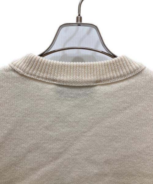 AMI Alexandre Mattiussi（アミアレクサンドルマテュッシ）AMI Alexandre Mattiussi (アミアレクサンドルマテュッシ) メリノウールフェルトニット セーター ホワイト サイズ:SIZE Lの古着・服飾アイテム