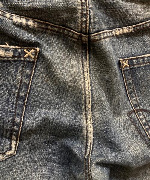 DOLCE & GABBANA（ドルチェ＆ガッバーナ）DOLCE & GABBANA (ドルチェ＆ガッバーナ) クラッシュデニムパンツ インディゴ サイズ:48の古着・服飾アイテム