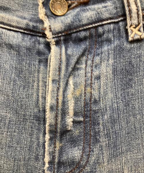 DOLCE & GABBANA（ドルチェ＆ガッバーナ）DOLCE & GABBANA (ドルチェ＆ガッバーナ) クラッシュデニムパンツ インディゴ サイズ:48の古着・服飾アイテム