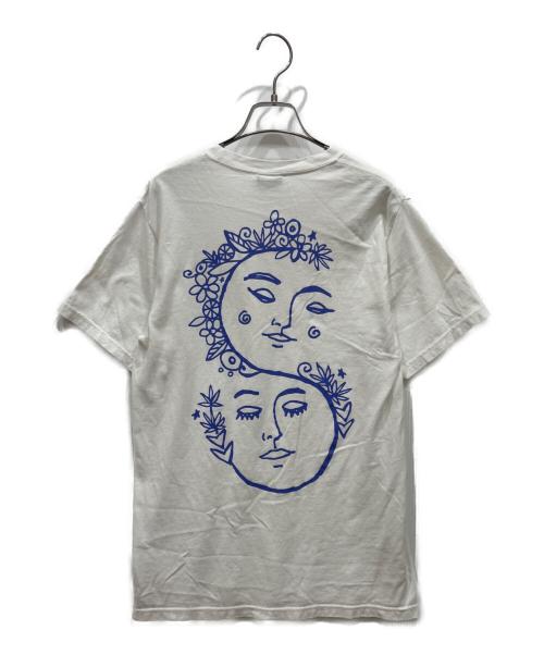 stussy（ステューシー）stussy (ステューシー) プリントTシャツ ホワイト サイズ:Sの古着・服飾アイテム