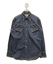 WAREHOUSE（ウエアハウス）の古着「デニムウエスタンシャツ」｜インディゴ