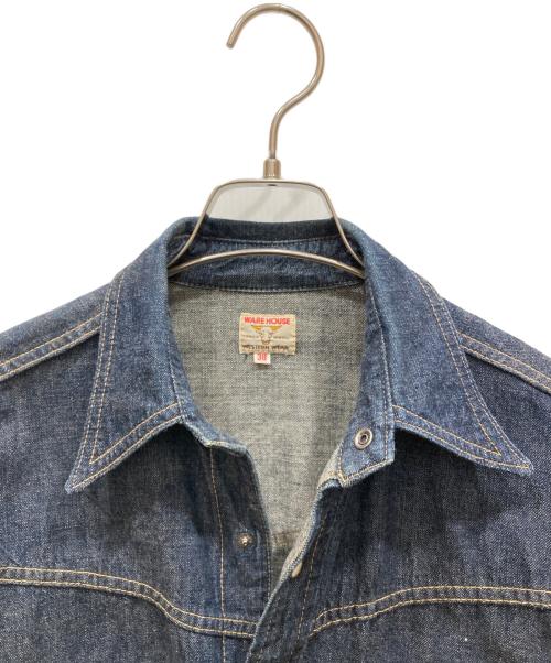 WAREHOUSE（ウエアハウス）WAREHOUSE (ウエアハウス) デニムウエスタンシャツ インディゴ サイズ:SIZE 38の古着・服飾アイテム