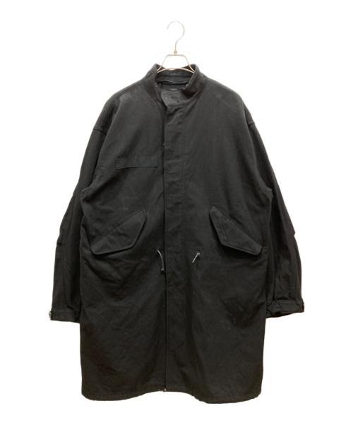 MINEDENIM（マインデニム）MINEDENIM (マインデニム) Shrunk Wool Balmacaan CT ブラック サイズ:2の古着・服飾アイテム