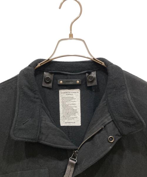 MINEDENIM（マインデニム）MINEDENIM (マインデニム) Shrunk Wool Balmacaan CT ブラック サイズ:2の古着・服飾アイテム