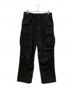 MINEDENIMマインデニム）の古着「Shrunk Wool Cargo PS」｜ブラック