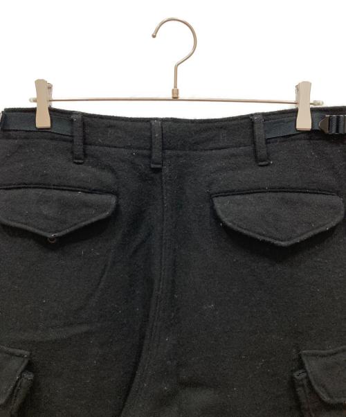 MINEDENIM（マインデニム）MINEDENIM (マインデニム) Shrunk Wool Cargo PS ブラック サイズ:SIZE 7の古着・服飾アイテム
