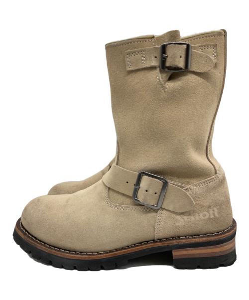 Schott（ショット）Schott (ショット) SUEDE ENGINEER BOOTS ベージュ サイズ:SIZE 27cmの古着・服飾アイテム
