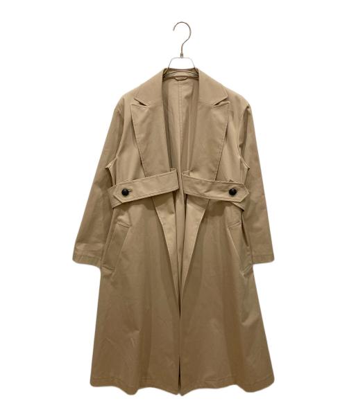 allureville（アルアバイル）allureville (アルアバイル) マルタンガルバックフレアコート ベージュ サイズ:SIZE 1の古着・服飾アイテム