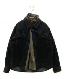 sacai（サカイ）の古着「コーデュロイシャツ」｜ブラック×カーキ