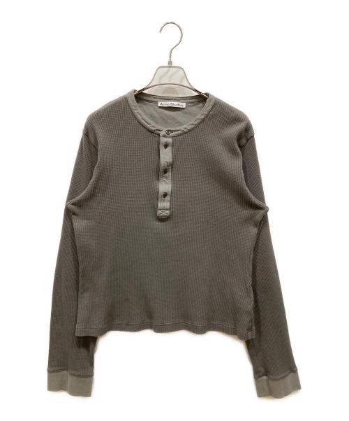 Acne studios（アクネ ストゥディオズ）ACNE STUDIOS (アクネ ストゥディオズ) ロングスリーブTシャツ グレー サイズ:SIZE XLの古着・服飾アイテム