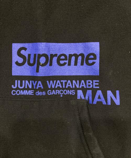 SUPREME（シュプリーム）Supreme (シュプリーム) COMME des GARCONS JUNYA WATANABE MAN (コムデギャルソンジュンヤワタナベマン) Hooded Sweatshirt ブラック サイズ:SIZE Lの古着・服飾アイテム