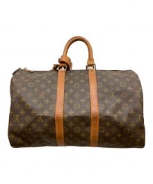 LOUIS VUITTON（ルイ ヴィトン）の古着「トラベルバッグ　モノグラム　キーポル45」｜ブラウン