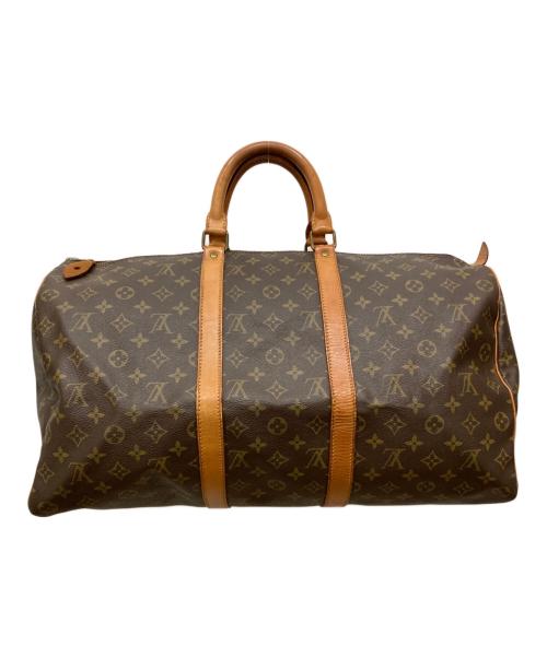 LOUIS VUITTON（ルイ ヴィトン）LOUIS VUITTON (ルイ ヴィトン) トラベルバッグ　モノグラム　キーポル55 ブラウンの古着・服飾アイテム