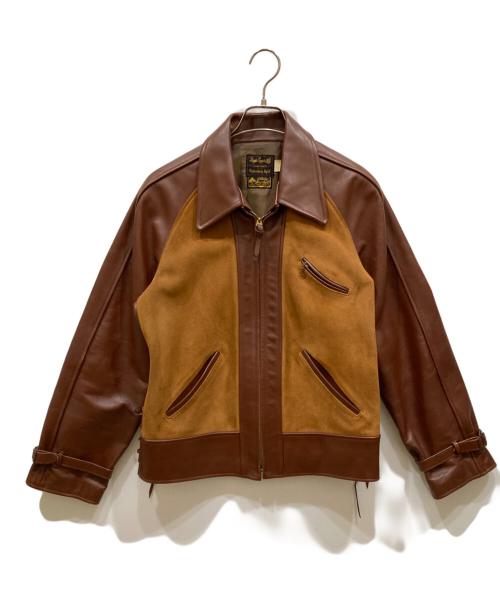 STYLE EYES（スタイルアイズ）STYLE EYES (スタイルアイズ) レザージャケット ブラウン サイズ:36の古着・服飾アイテム