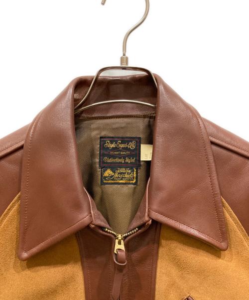 STYLE EYES（スタイルアイズ）STYLE EYES (スタイルアイズ) レザージャケット ブラウン サイズ:36の古着・服飾アイテム