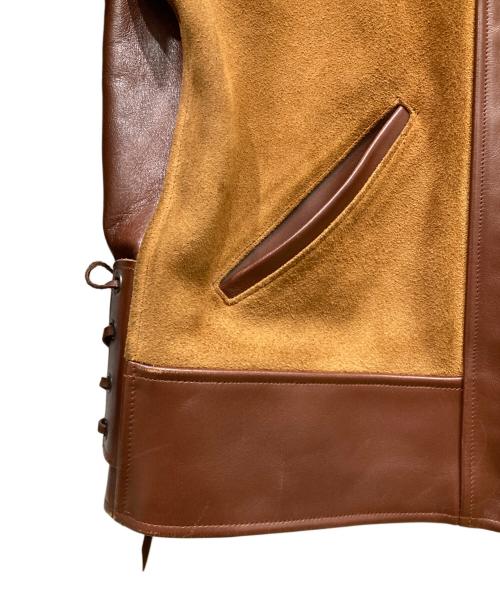 STYLE EYES（スタイルアイズ）STYLE EYES (スタイルアイズ) レザージャケット ブラウン サイズ:36の古着・服飾アイテム