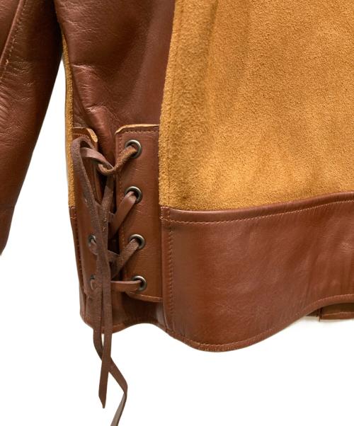 STYLE EYES（スタイルアイズ）STYLE EYES (スタイルアイズ) レザージャケット ブラウン サイズ:36の古着・服飾アイテム