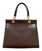 CELINEセリーヌ）の古着「レザートートバッグ」｜ブラウン