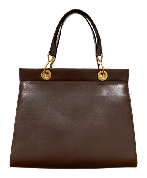 CELINE（セリーヌ）CELINE (セリーヌ) レザートートバッグ ブラウンの古着・服飾アイテム
