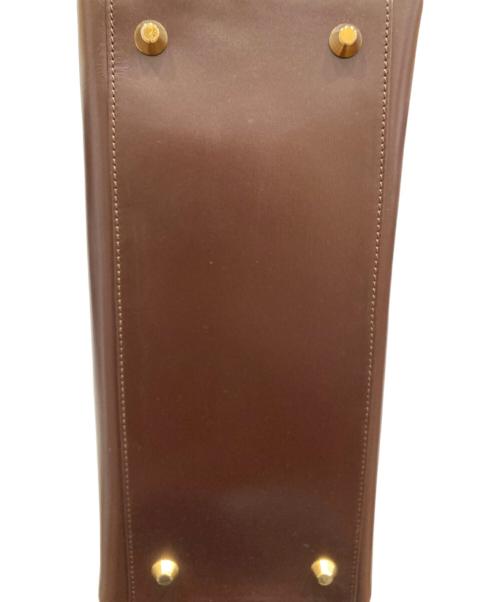 CELINE（セリーヌ）CELINE (セリーヌ) レザートートバッグ ブラウンの古着・服飾アイテム
