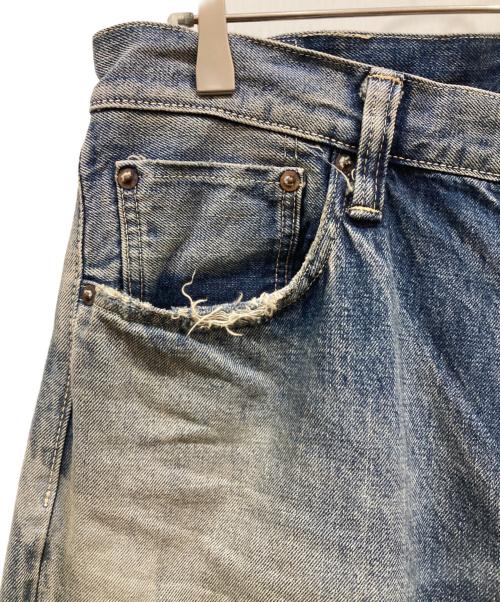 SUGAR CANE（シュガーケーン）SUGAR CANE (シュガーケーン) クラッシュ加工デニムパンツ インディゴ サイズ: 91cm (W36)の古着・服飾アイテム