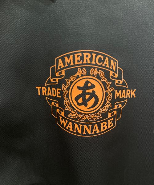 AMERICAN WANNABE（アメリカンワナビー）AMERICAN WANNABE (アメリカンワナビー) TRADE MARK COACH JACKET グレー サイズ:Ⅼの古着・服飾アイテム