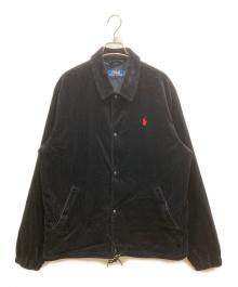 POLO RALPH LAUREN（ポロ・ラルフローレン）の古着「コーデュロイコーチジャケット」｜ブラック